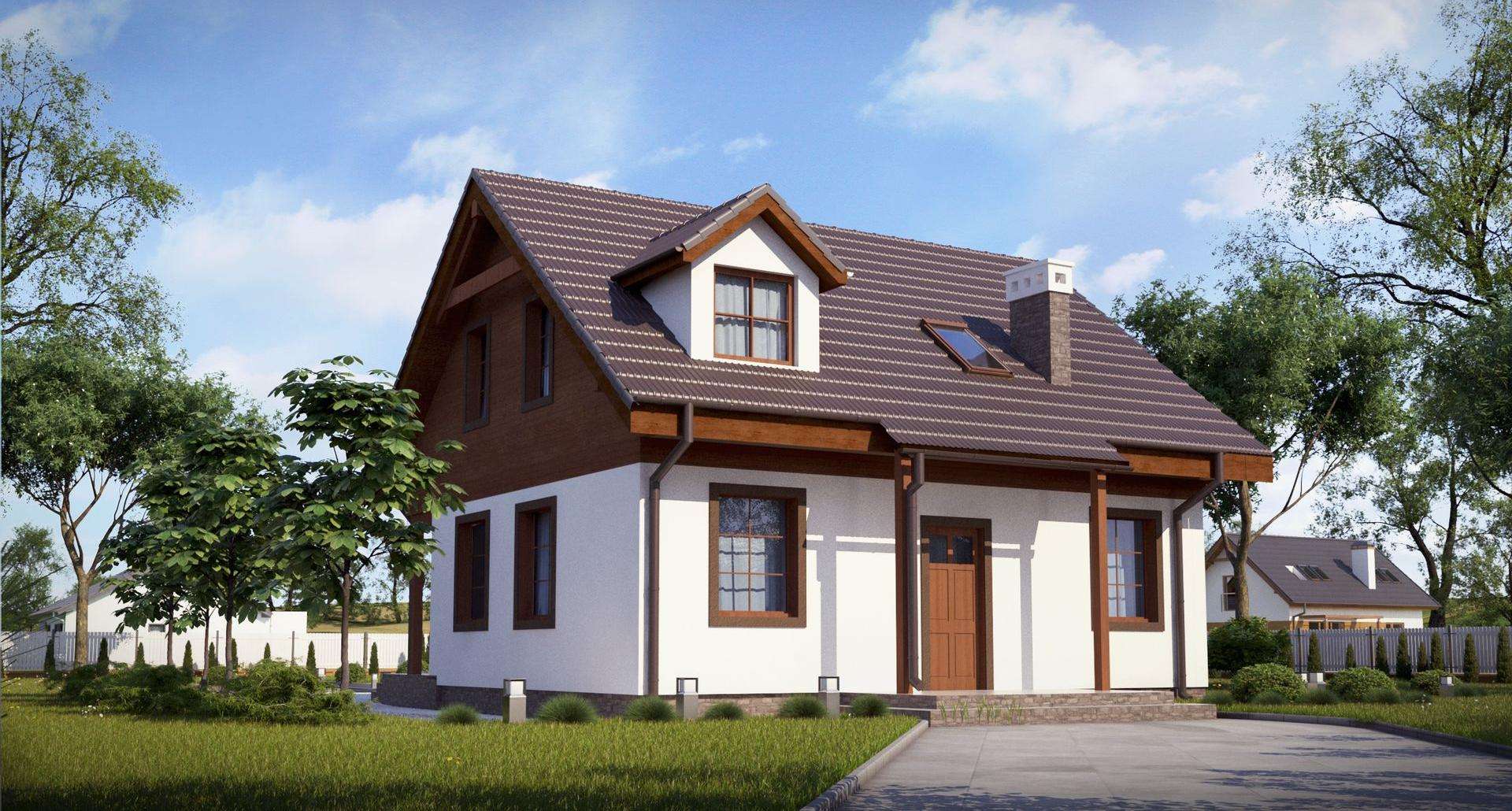 Casă cu mansardă 105 mp utili, un dormitor, o baie