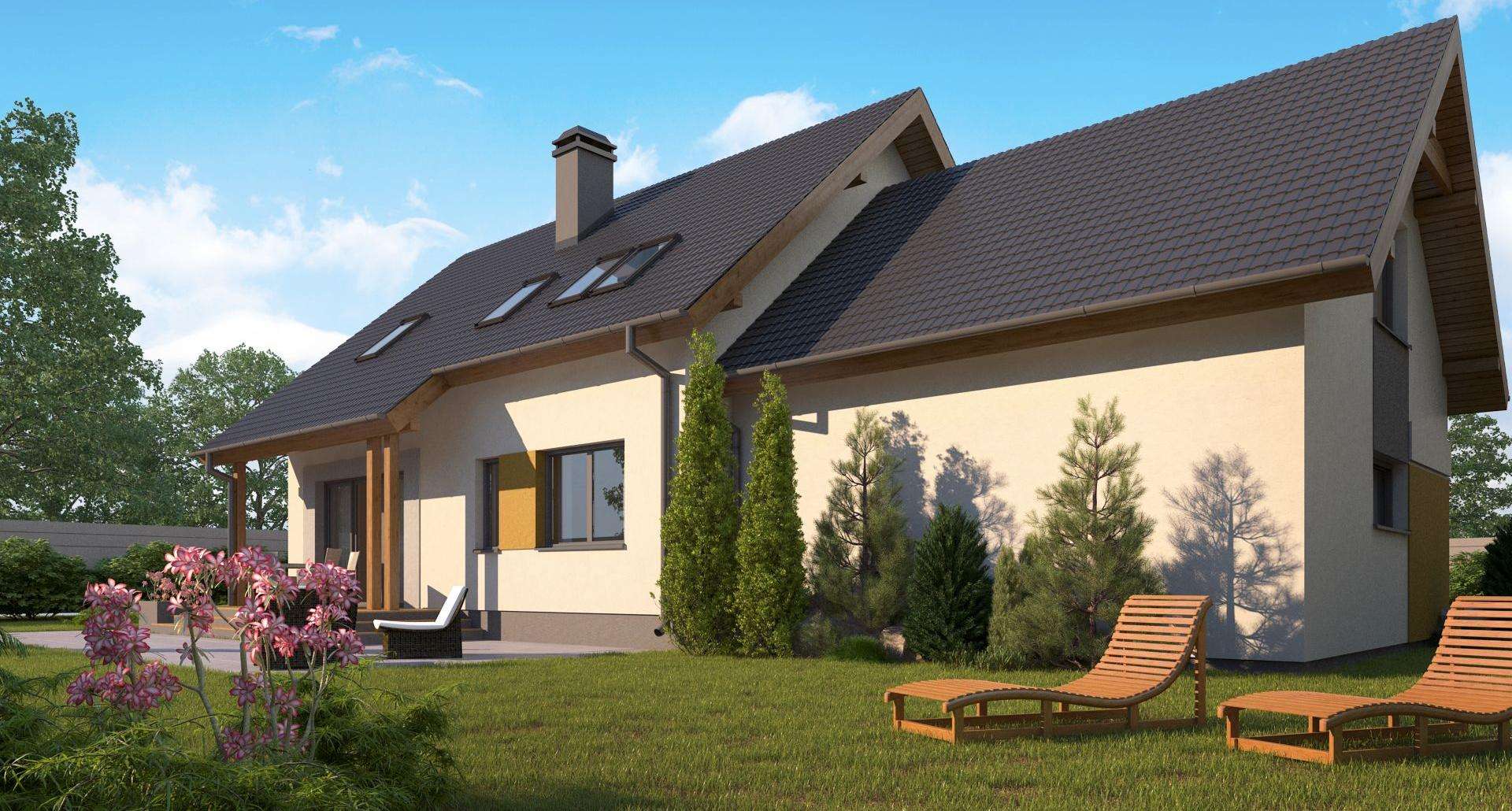 Casă cu mansardă 149 mp utili, un dormitor, 2 băi