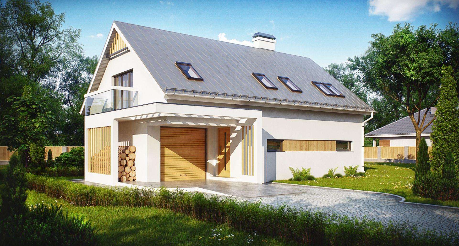 Casă cu mansardă 144 mp utili, un dormitor, 4 băi
