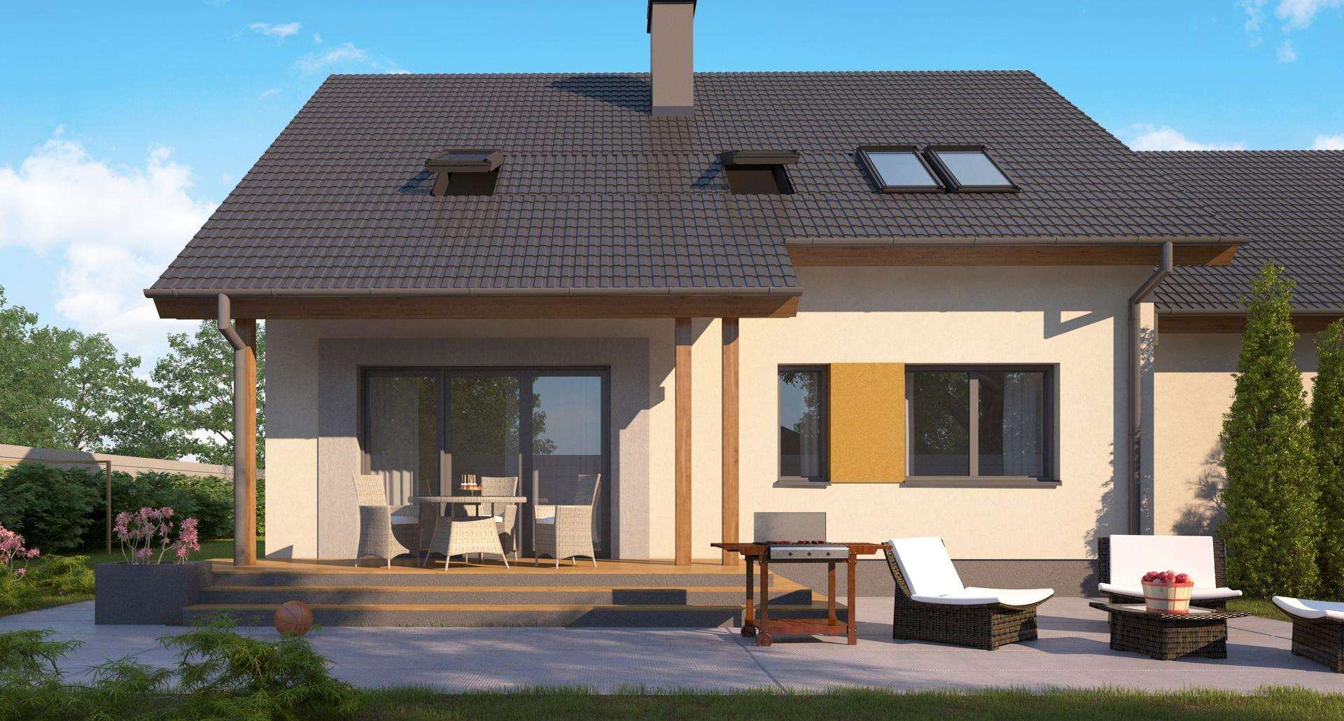 Casă cu mansardă 137 mp utili, un dormitor, 2 băi