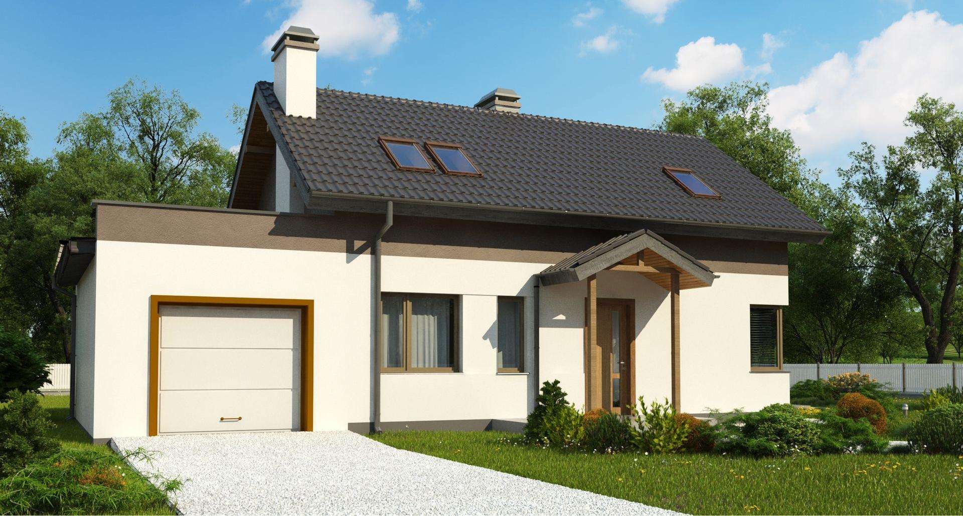 Casă cu mansardă 102 mp utili, un dormitor, o baie