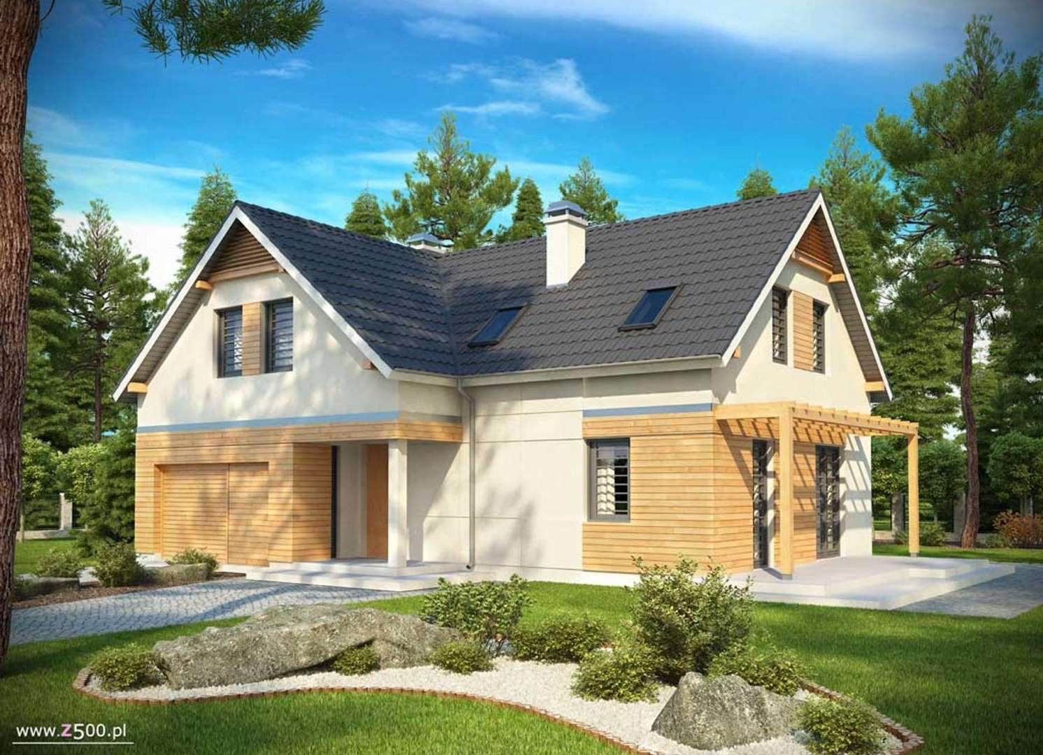 Casă cu mansardă 144 mp utili, un dormitor, 2 băi