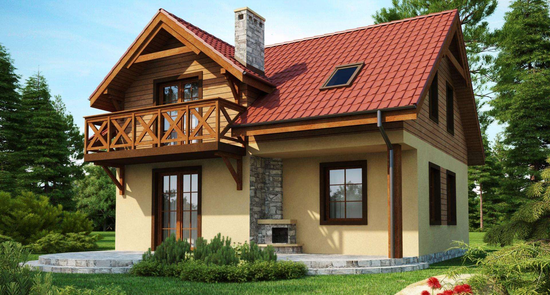 Casă cu mansardă 100 mp utili, un dormitor, o baie