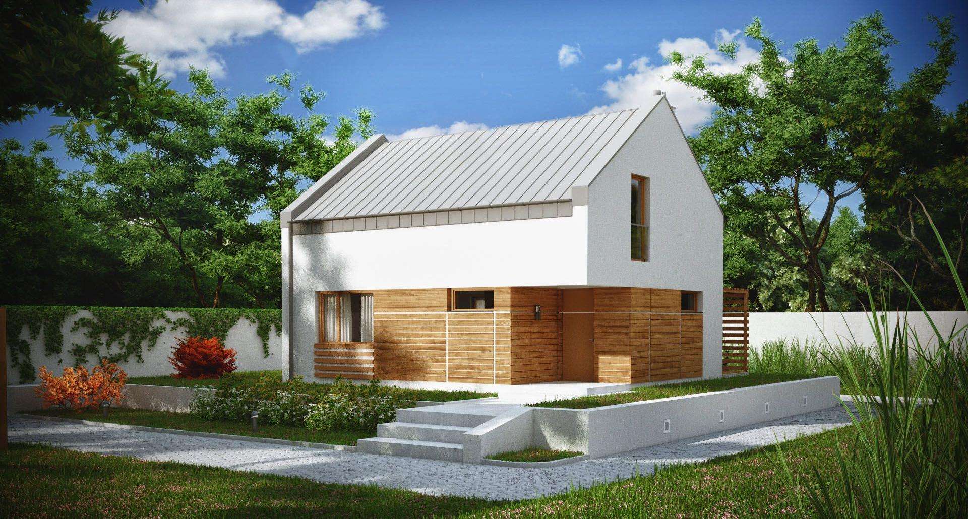 Casă cu mansardă 86 mp utili, un dormitor, o baie